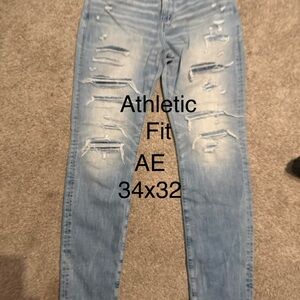 American Eagle Outfitters Light Blue Men's Straight Jeans